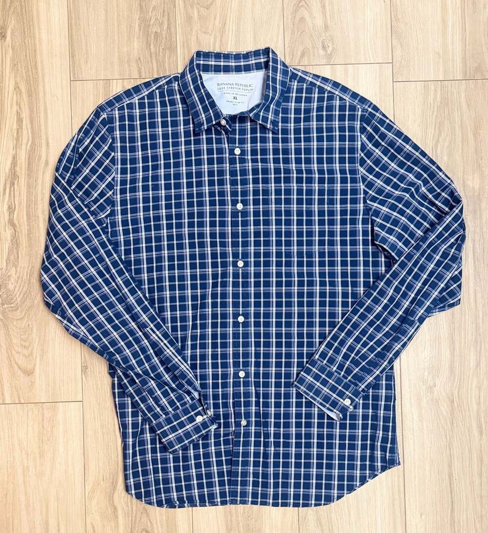 Banana Republic Luxe Stretch Poplin Grant Tall XL